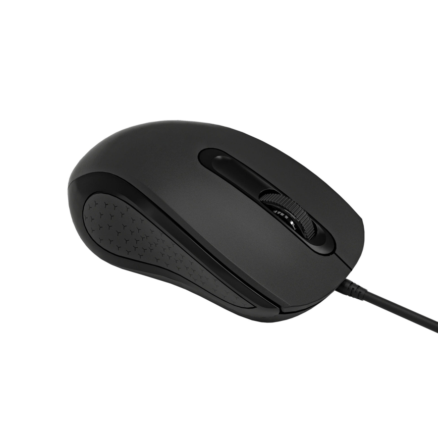 Trådbunden mus 1200 DPI USB-C svart
