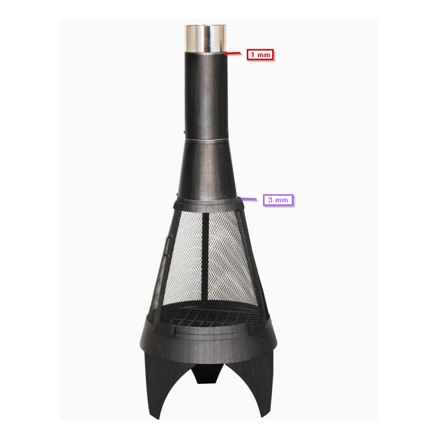 Trädgårdseldstad COLORADO MESH 160 cm