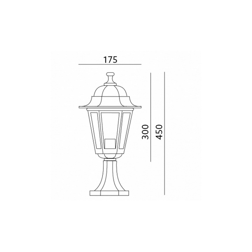 Trädgårdslampa 1xE27/60W/230V IP44