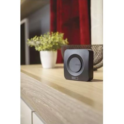 Trådlös batteridriven ringklocka 3xAAA IP56 svart