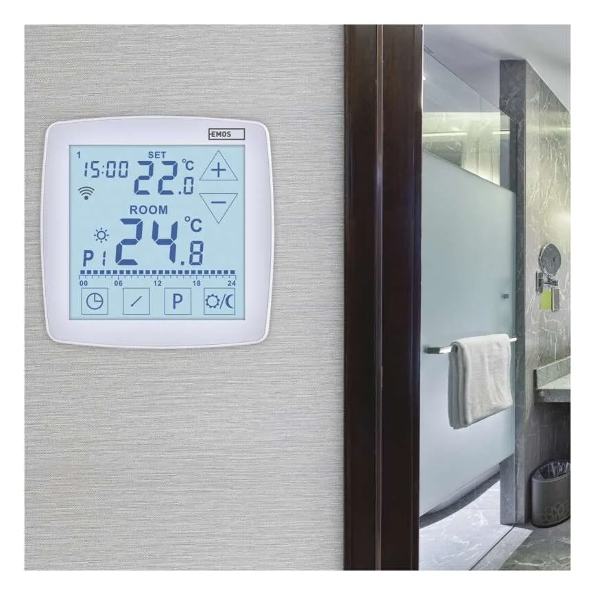 Trådlös digital termostat GoSmart 230V/16A Wi-FI Tuya