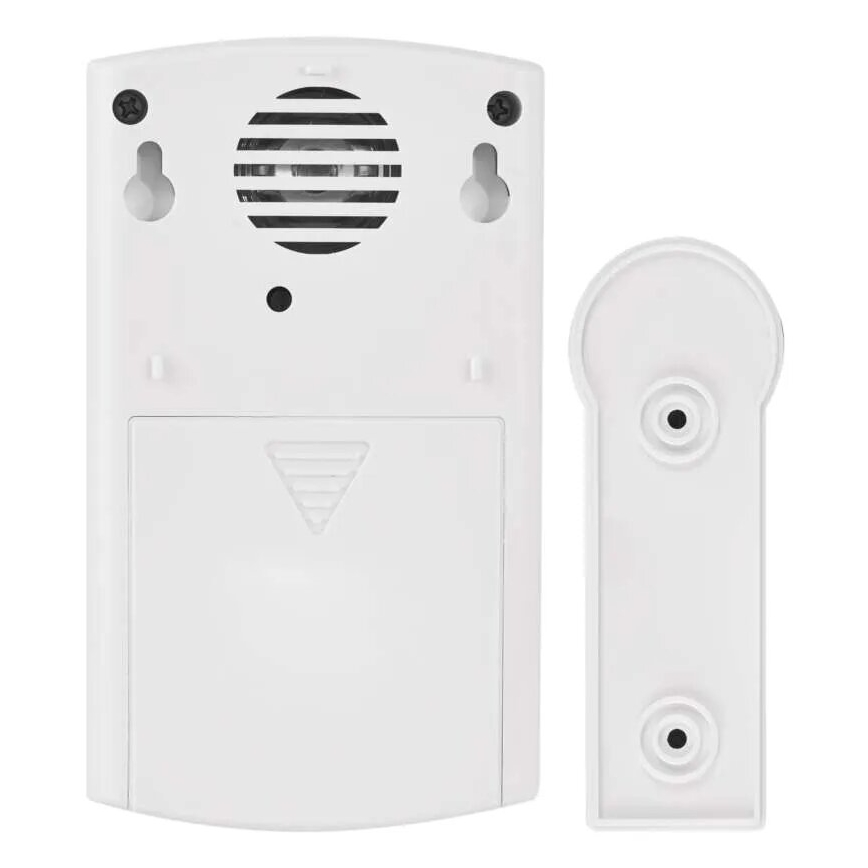 Trådlös dörrklocka 3xAA IP44 vit/silver