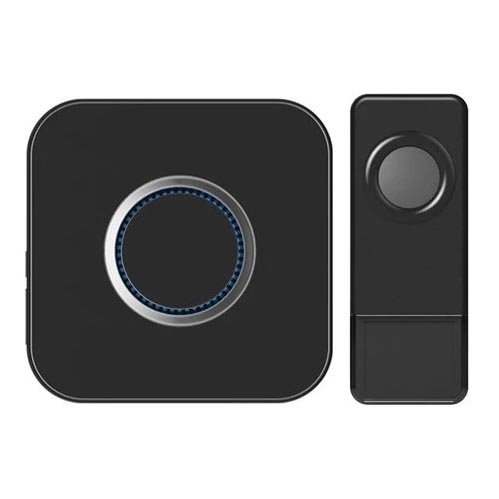 Trådlös dörrklocka 3xAAA IP55 svart