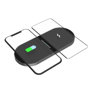 Trådlös laddare  2x10W USB-C