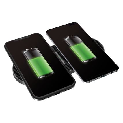 Trådlös laddare  2x10W USB-C
