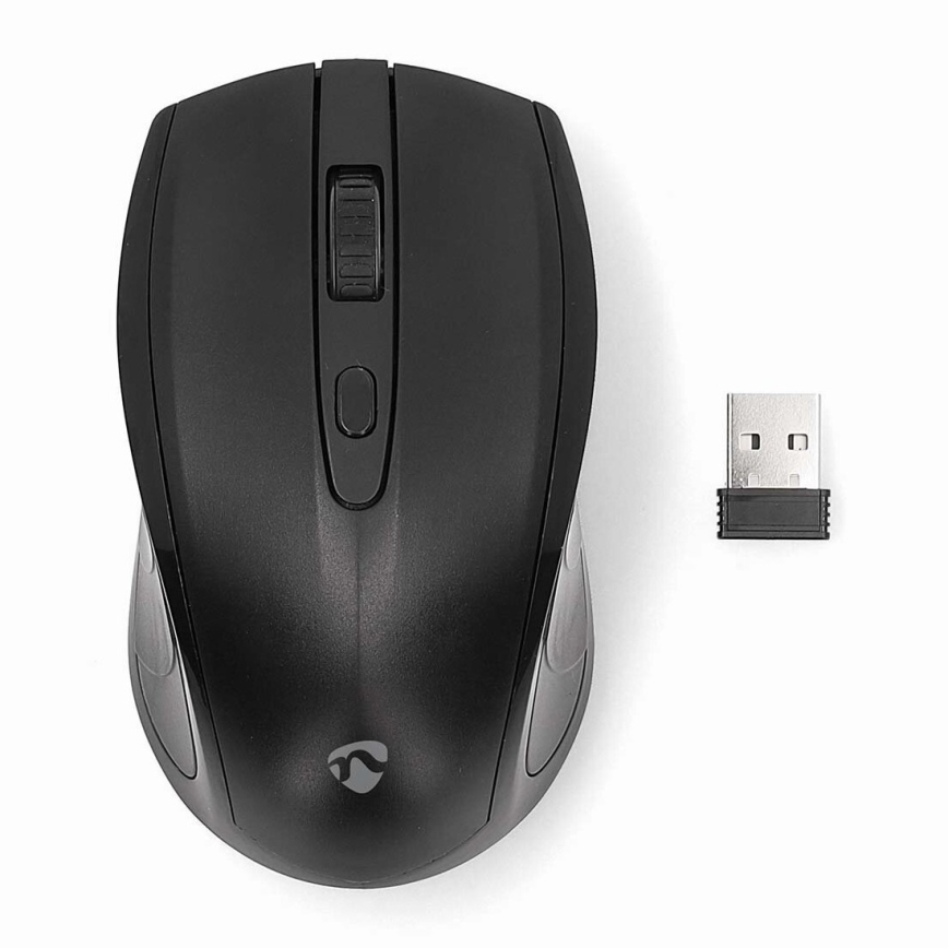 Trådlös mus 800/1200/1600 DPI 2xAAA svart