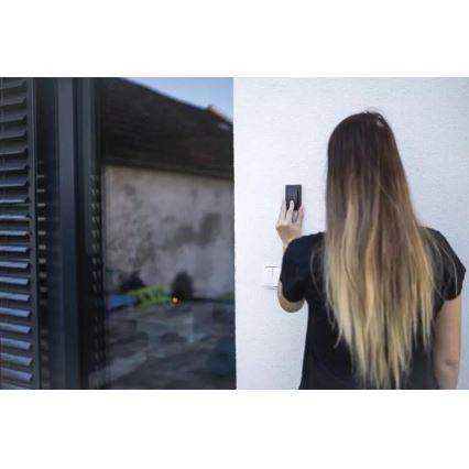 Trådlös ringklocka för vägguttag 230V IP44 svart