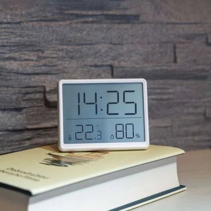 Trådlös termometer med fuktighetsmätare 1xCR2032 vit