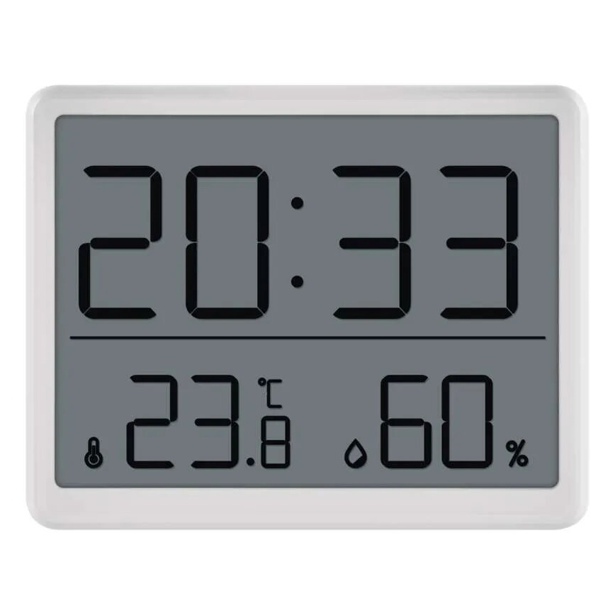 Trådlös termometer med fuktighetsmätare 1xCR2032 vit