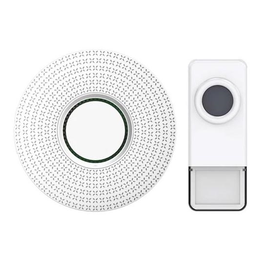 Trådlös uttagsdörrklocka 230V IP55 vit