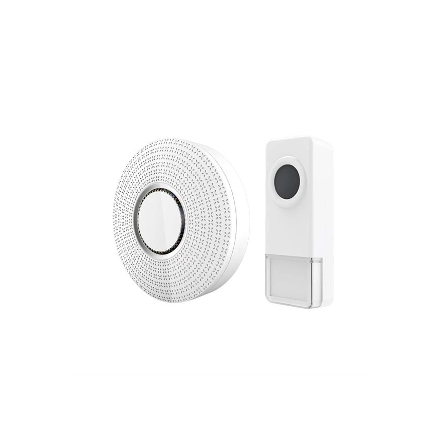 Trådlös uttagsdörrklocka 230V IP55 vit