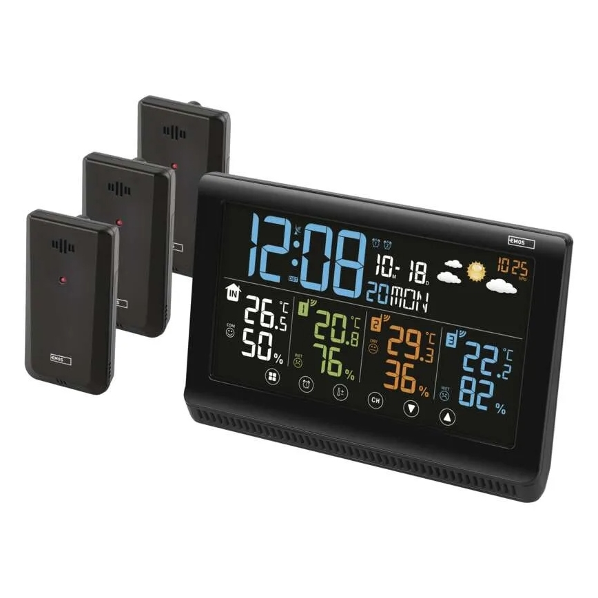 Trådlös väderstation 5V/3xAAA + 2xAAA