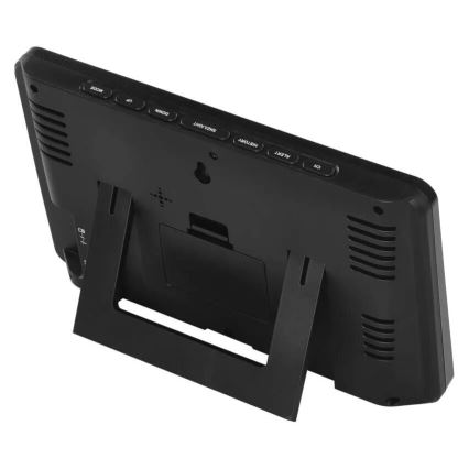 Trådlös väderstation med LCD-skärm i färg och pluviometer 3xAAA svart