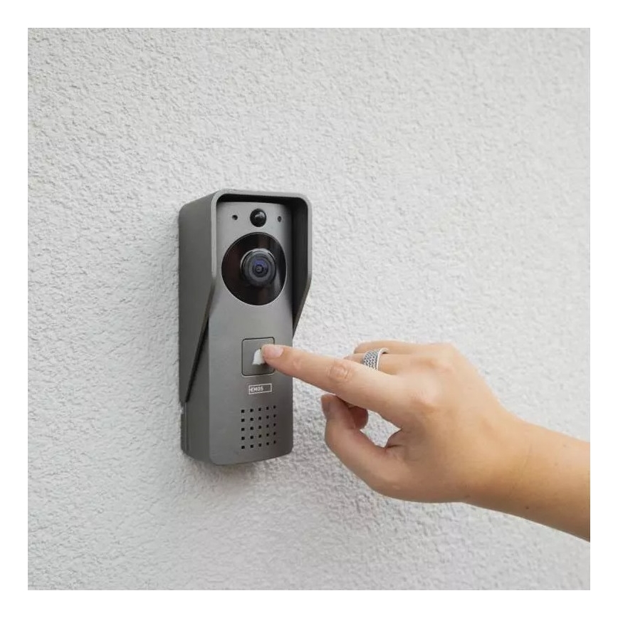 Trådlös videodörrklocka med rörelsedetektor GoSmart 12V 3xAA IP44 Wi-Fi Tuya