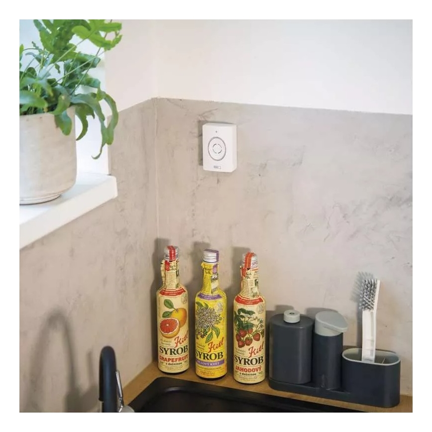Trådlös videodörrklocka med rörelsedetektor GoSmart 12V 3xAA IP44 Wi-Fi Tuya