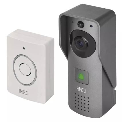 Trådlös videodörrklocka med rörelsedetektor GoSmart 12V 3xAA IP44 Wi-Fi Tuya