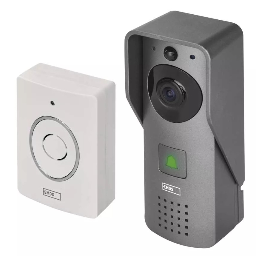 Trådlös videodörrklocka med rörelsedetektor GoSmart 12V 3xAA IP44 Wi-Fi Tuya