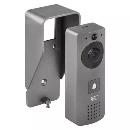 Trådlös videodörrklocka med rörelsedetektor GoSmart 12V 3xAA IP44 Wi-Fi Tuya