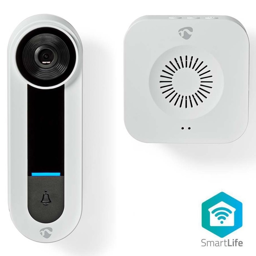 Trådlös videodörrklocka med sensor Full HD 1536p 3xAA Wi-Fi IP65