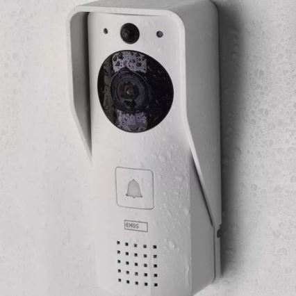 Trådlös videodörrklocka med solcellspanel GoSmart 4400 mAh 3xAA IP44 Wi-Fi Tuya