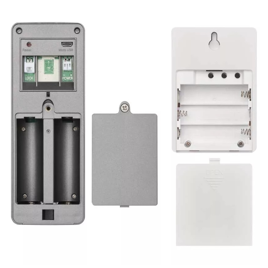 Trådlös videodörrklocka med rörelsesensor GoSmart 12V/3xAA IP44 Wi-Fi Tuya