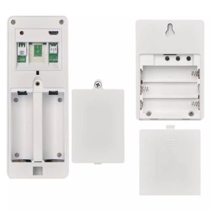 Trådlös videodörrklocka med solpanel GoSmart 4400 mAh 3xAA IP44 Wi-Fi Tuya
