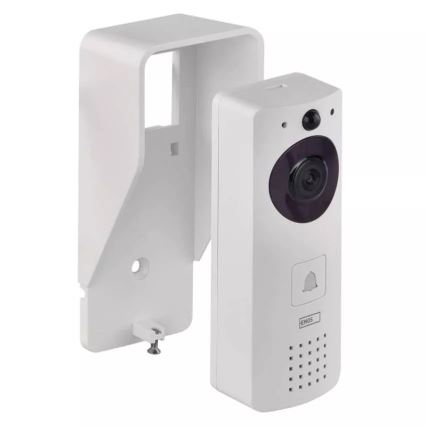 Trådlös videodörrklocka med solpanel GoSmart 4400 mAh 3xAA IP44 Wi-Fi Tuya
