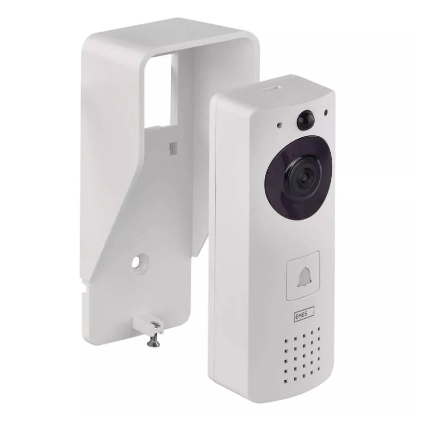 Trådlös videodörrklocka med solpanel GoSmart 4400 mAh 3xAA IP44 Wi-Fi Tuya