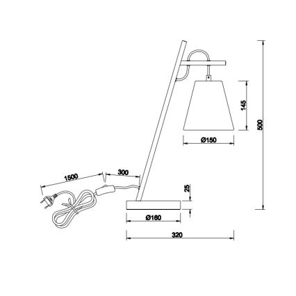 Trio - Bordslampa ANDREUS 1xE14/40W/230V
