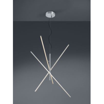 Trio - LED Dimbar ljuskrona med upphängning TIRIAC 3xLED/8,5W/230V