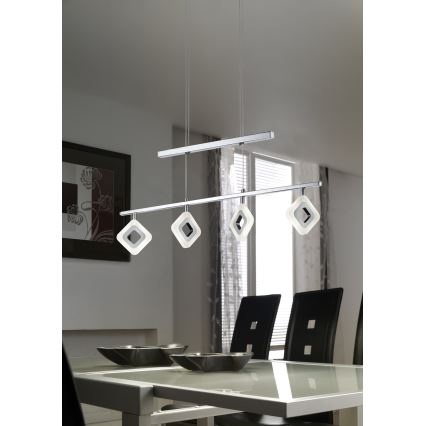 Trio - LED Ljuskrona med snöre PARADOX 4xLED/4,3W/230V