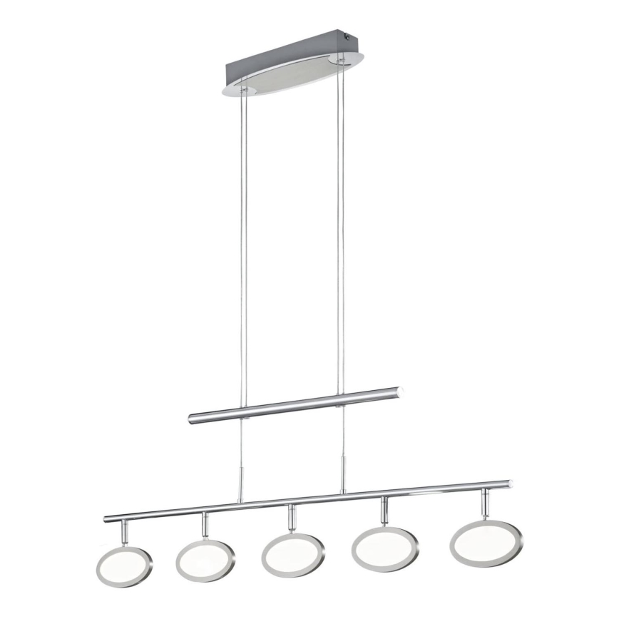 Trio - LED ljuskrona med upphängningsrem DUELLANT 5xLED/4,3W/230V
