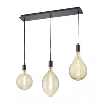 Trio - LED ljusreglerad ljuskrona på snöre GINSTER 3xE27/8W/230V