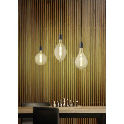 Trio - LED ljusreglerad ljuskrona på snöre GINSTER 3xE27/8W/230V