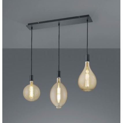 Trio - LED ljusreglerad ljuskrona på snöre GINSTER 3xE27/8W/230V