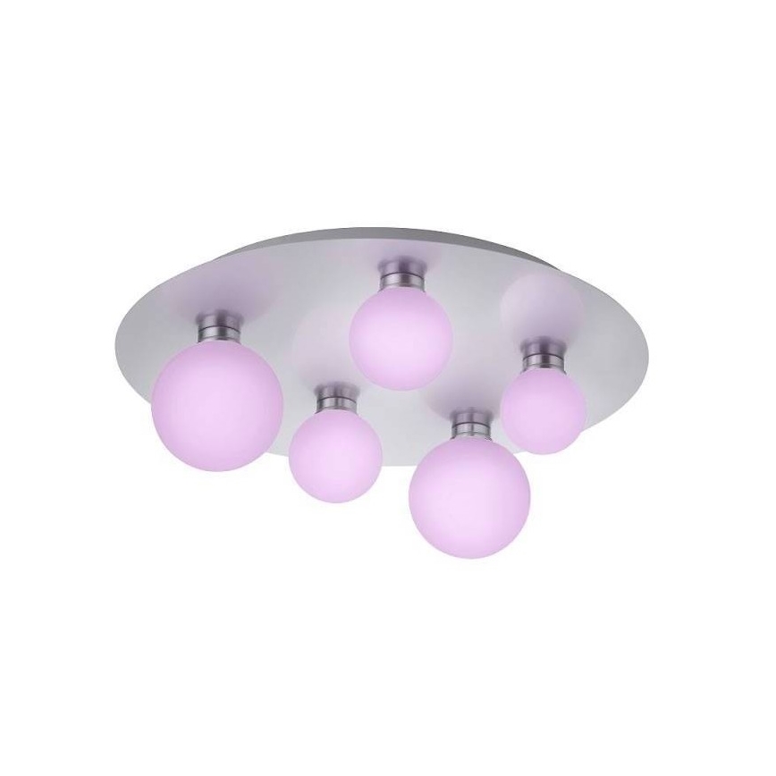 Trio - LEDRGB ljusreglerad taklampa  DICAPO 5xLED/3W/230V 3000-5000K + fjärrkontroll