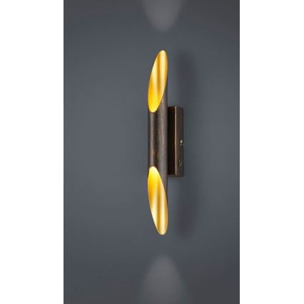 Trio - LED väggbelysning BOLERO 2xLED/3,1W/230V CRI 90 koppar