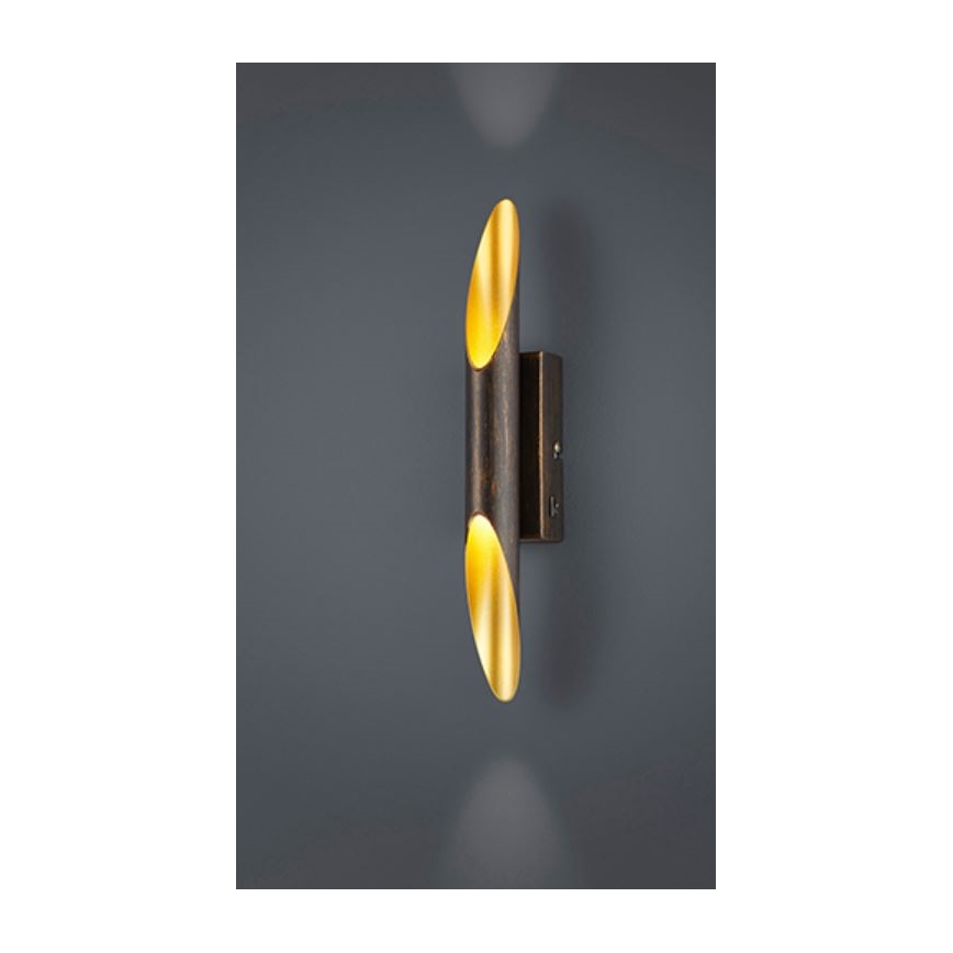 Trio - LED väggbelysning BOLERO 2xLED/3,1W/230V CRI 90 koppar
