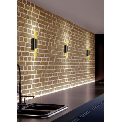 Trio - LED Vägglampa BOLERO 2xLED/3,1W/230V CRI 90 koppar