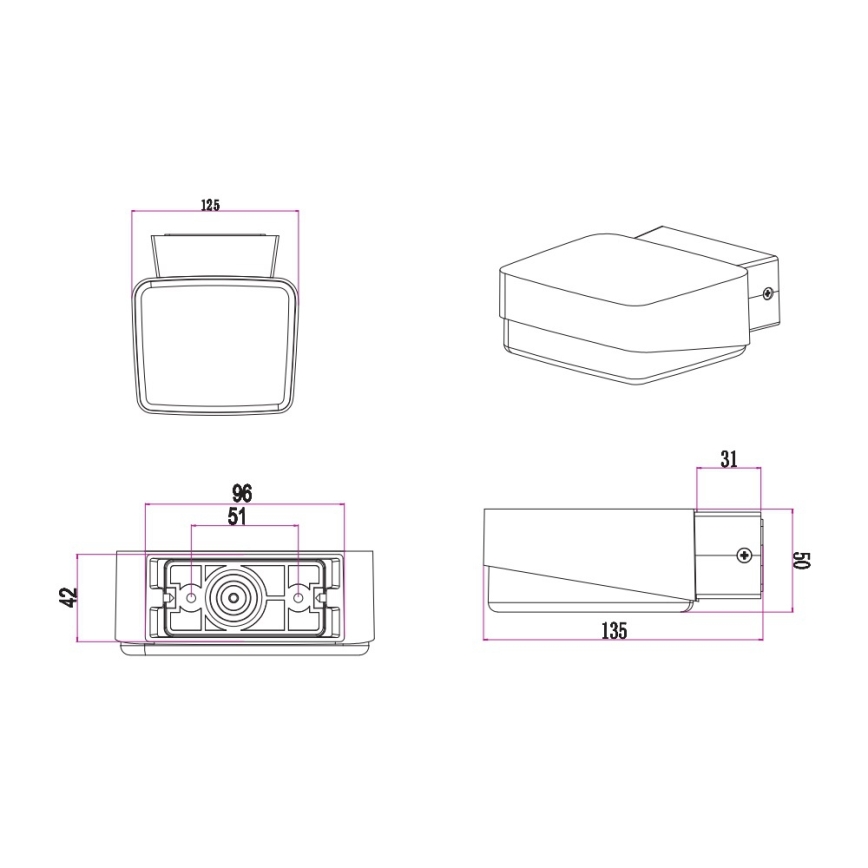 Trio - LED vägglampa för utomhusbruk JUBA LED/10W/230V IP65