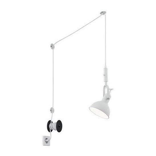 Trio - Ljuskrona med textilsladd CARLOTTA 1xE14/28W/230V
