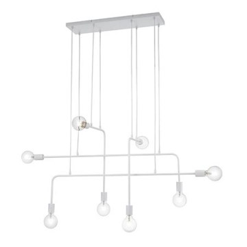 Trio - Ljuskrona med upphängningsrem CONNOR 8xE27/10W/230V