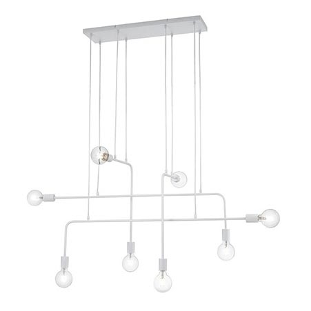 Trio - Ljuskrona med upphängningsrem CONNOR 8xE27/10W/230V