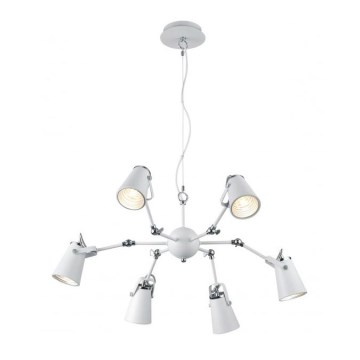 Trio - Ljuskrona med upphängningsrem EDWARD 6xE14/40W/230V