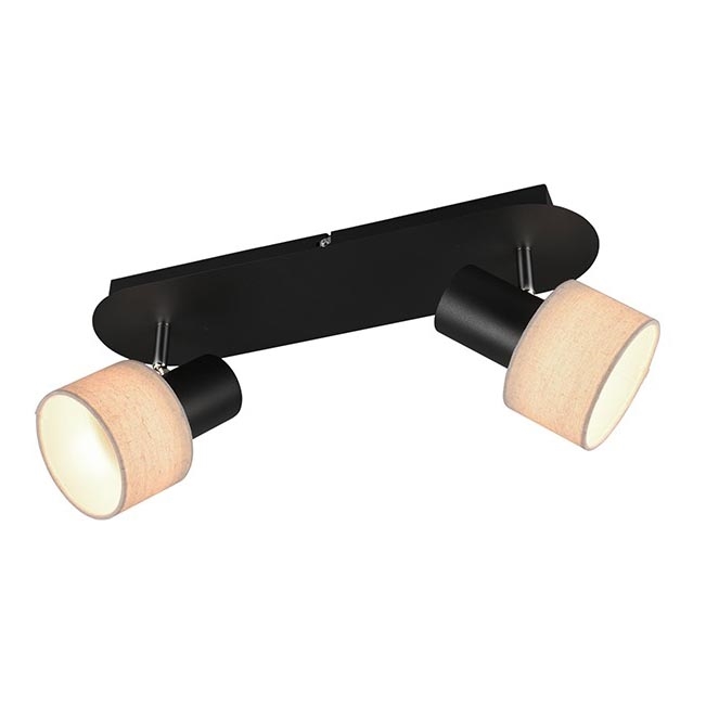 Trio - Spotlight WAILER 2xGU10/5W/230V svart
