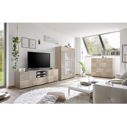 TV-bänk ARIA i sonoma-ek