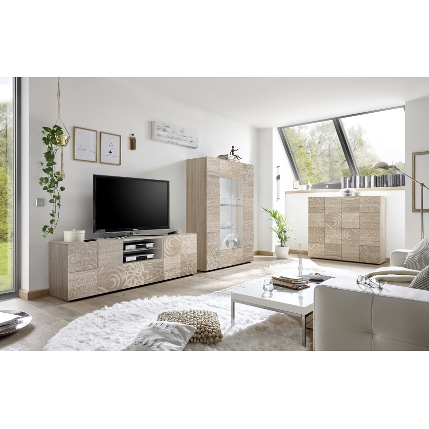 TV-bänk ARIA i sonoma-ek