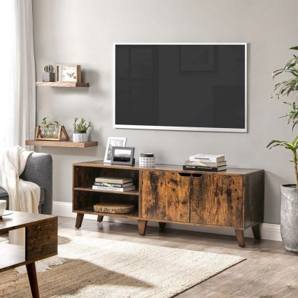 TV-bänk BASTOR brun/svart