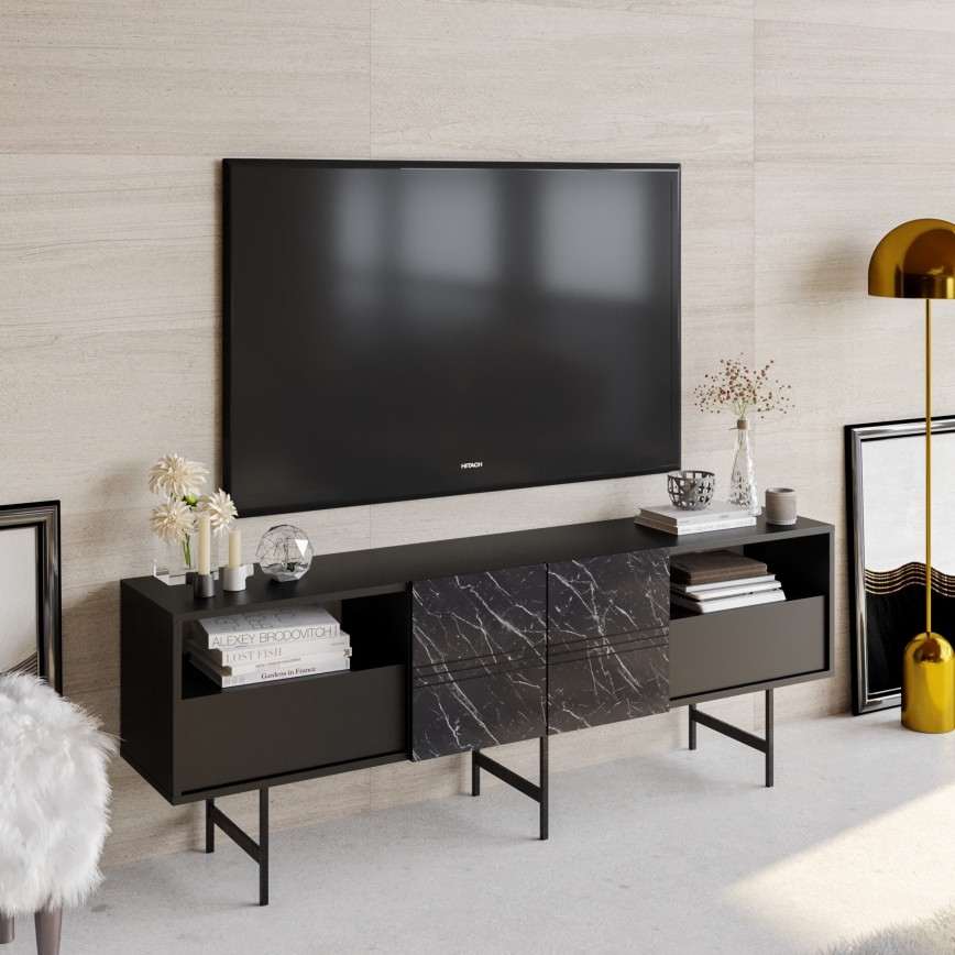 TV-bänk DERIN 65x180 cm svart