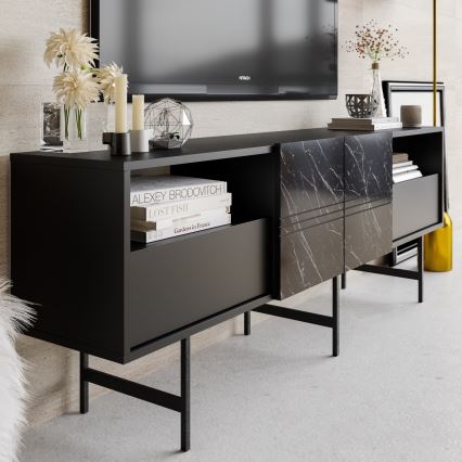 TV-bänk DERIN 65x180 cm svart